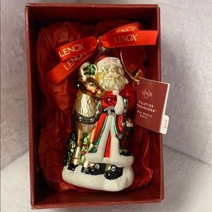 Lenox Vintage Old World Santa and Reindeer